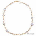 Pomellato Capri Collier in 750er Gelbgold mit Calzedonbesatz Vorschau