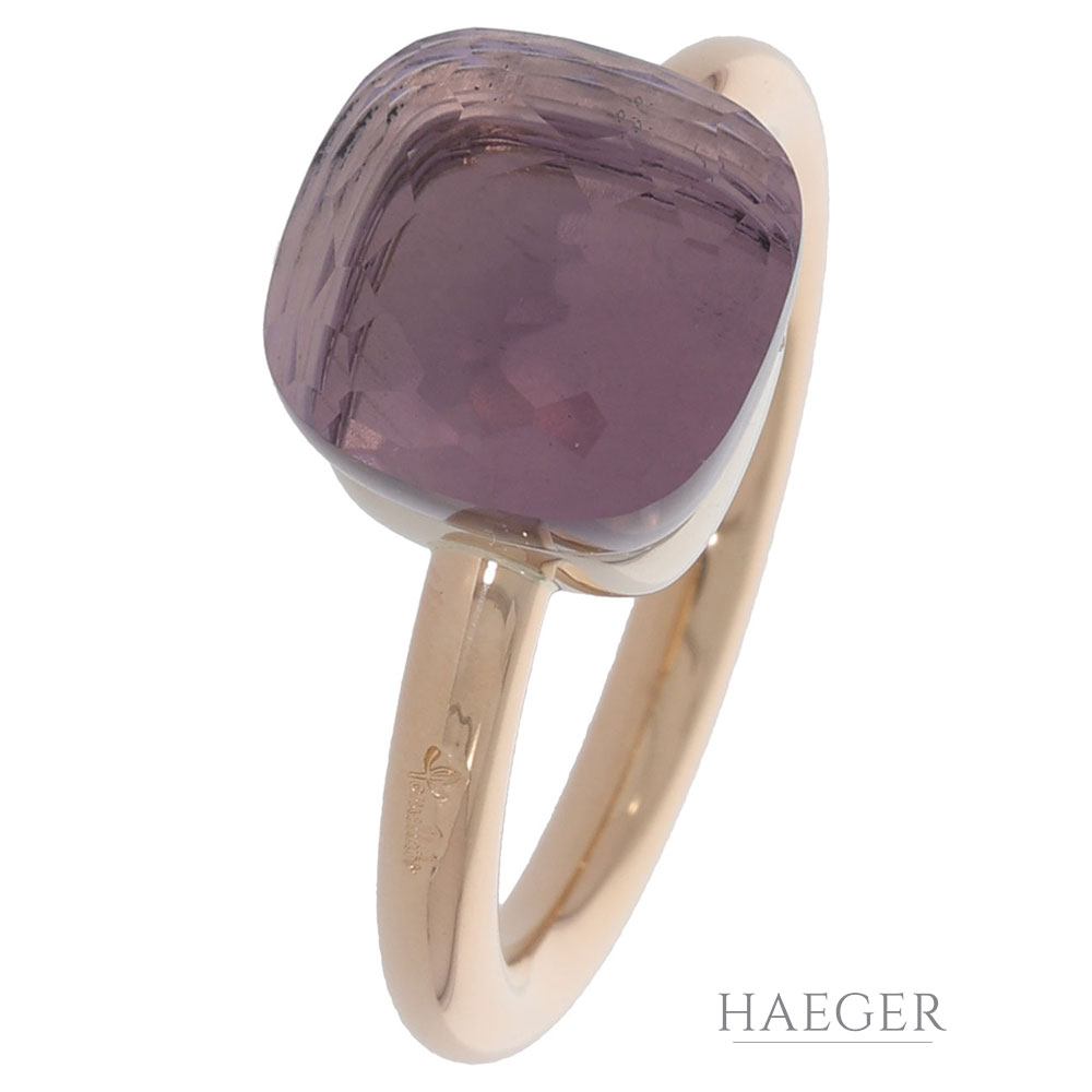 Pomellato Nudo Ring in 750er Gelbgold mit Amethyst