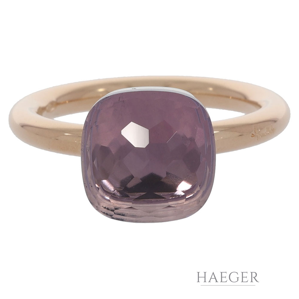 Pomellato Nudo Ring in 750er Gelbgold mit Amethyst