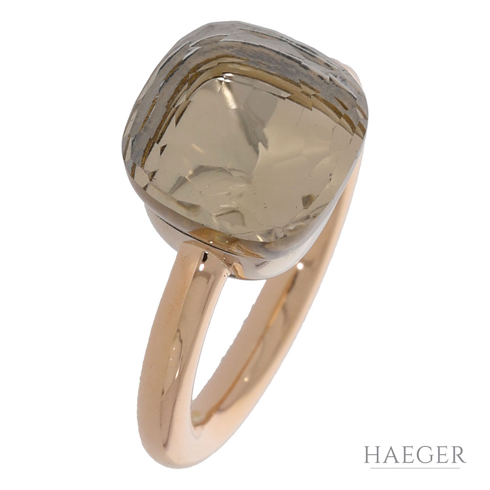 Pomelatto Nudo classic Ring Gr.48 Roségold 750 / 18K mit Topaz mit Zertifikat