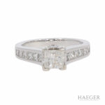 Diamant Ring im Princesscut in 585er Weissgold Vorschau
