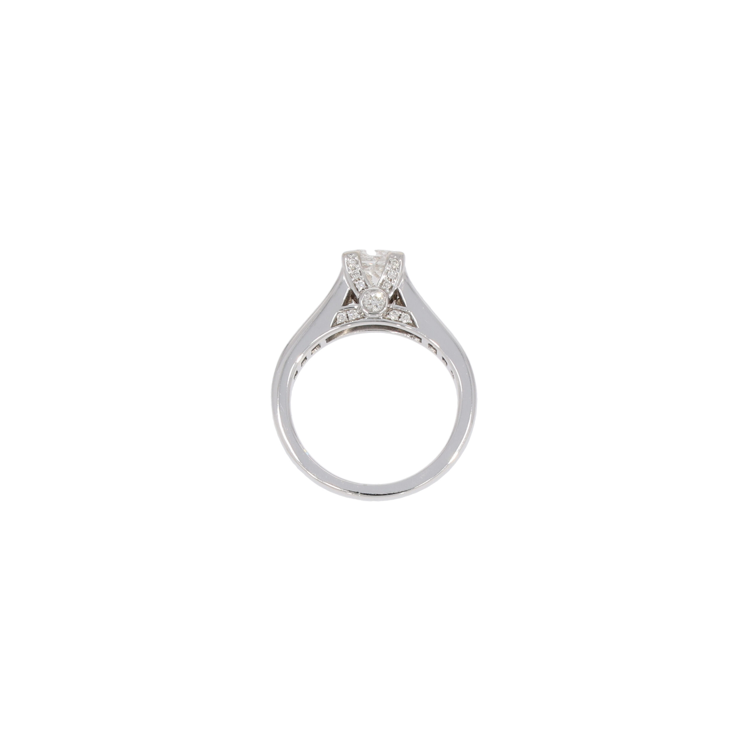 Diamant Ring im Princesscut in 585er Weissgold