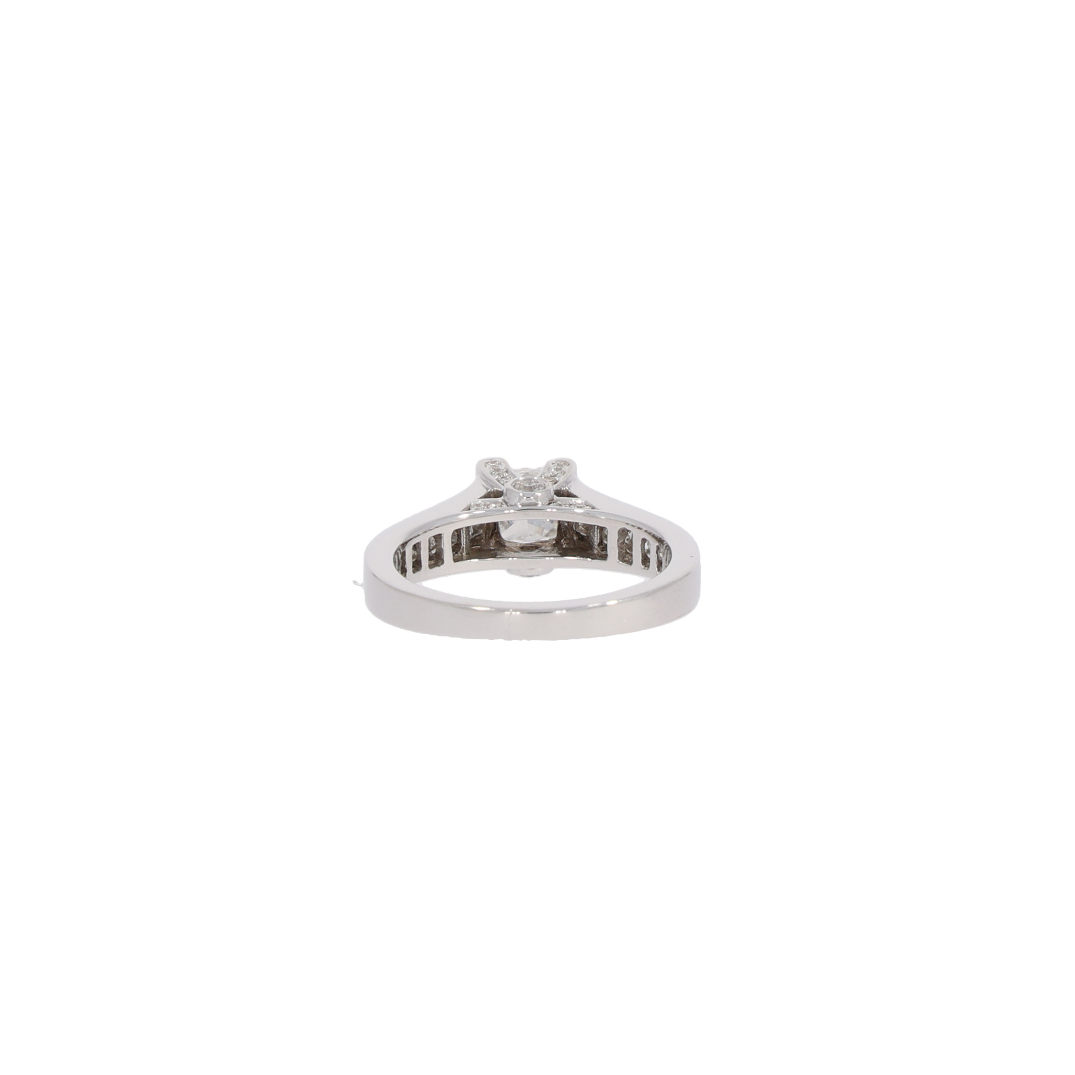 Diamant Ring im Princesscut in 585er Weissgold