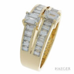 Ring Gr.55 Gelbgold 750 / 18K mit ca.2ct Baguette Diamanten Vorschau