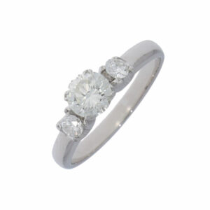 Solitär Diamantring in 750er Weissgold