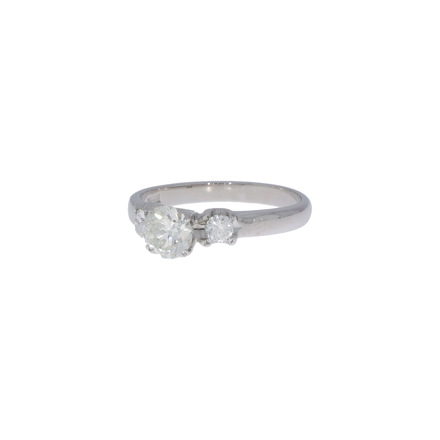 Solitär Diamantring in 750er Weissgold