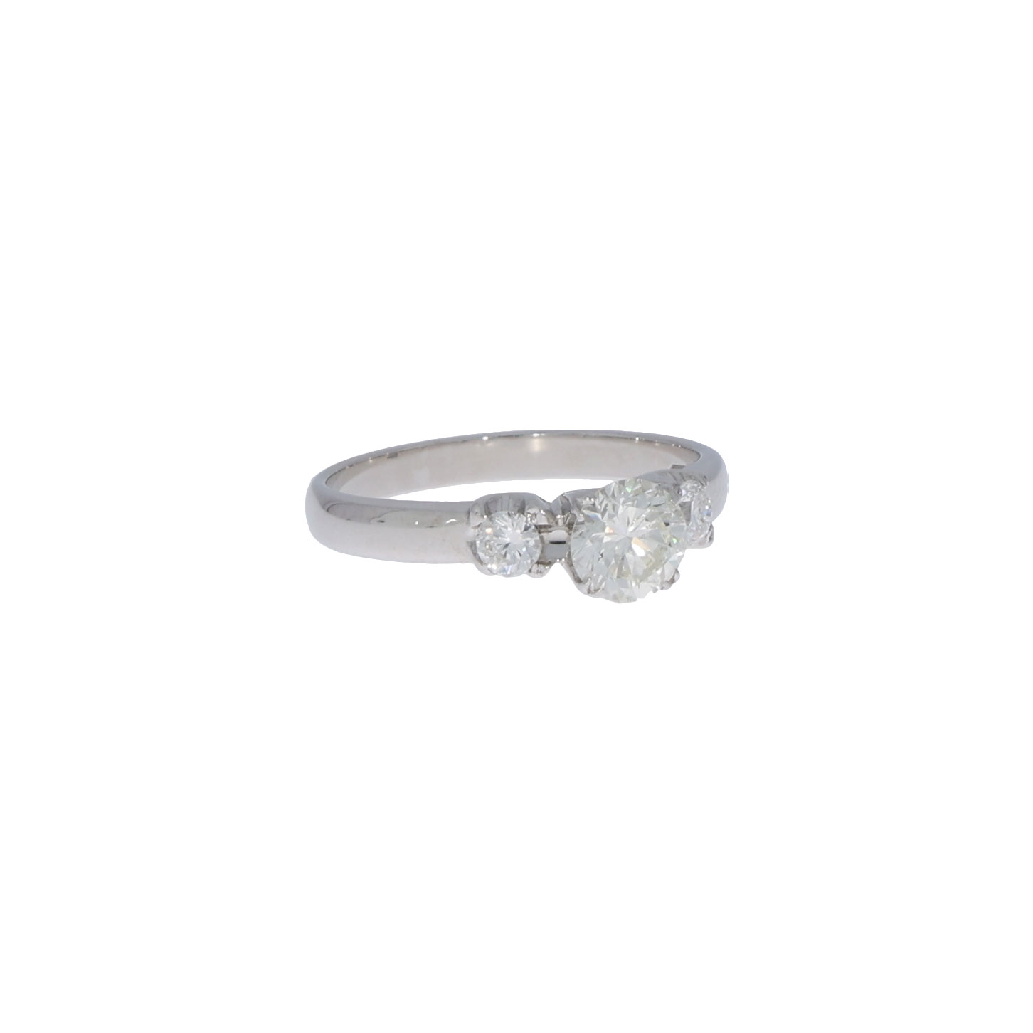 Solitär Diamantring in 750er Weissgold