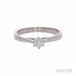 Eleganter Solitär Diamantring in 585er Weissgold Vorschau