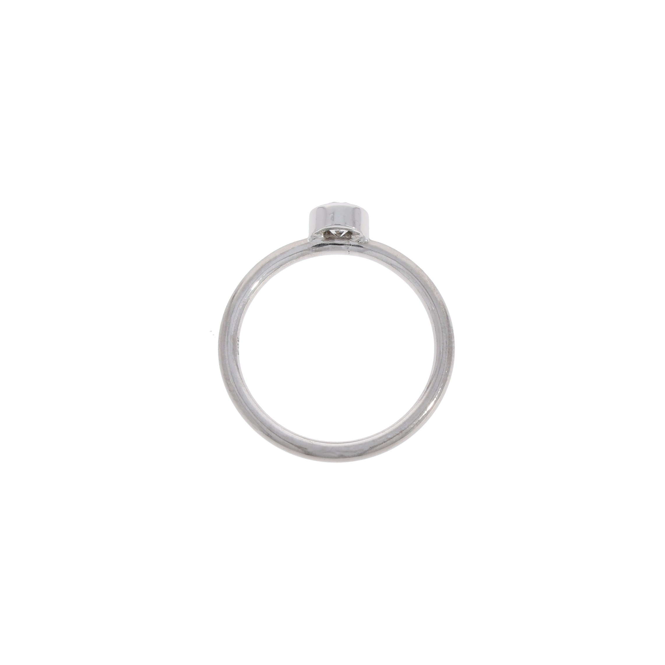 Solitärring in Weissgold