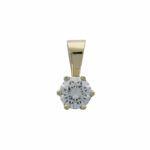Solitäranhänger Gelbgold 585 / 14K mit 0,28ct Diamant Vorschau