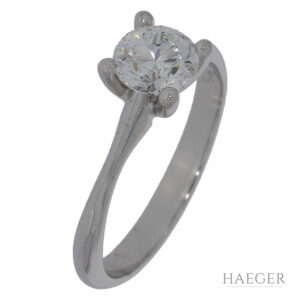 Solitär Diamant Ring Weißgold 750 / 18 Kt. 0,92ct. VS/D GIA Zertifikat