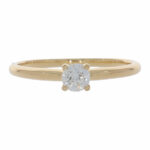 Solitärring Gr.54 Gelbgold 585 / 14K mit 0,3ct Diamant / GIA Zertifiziert Vorschau