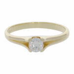 Solitärring Gr.58 Gelbgold 585 / 14K mit 0,35ct Diamant Vorschau