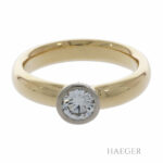 Solitärring Gr.54 Gelb- Weißgold 750 / 18K mit 0,5ct Diamant Vorschau
