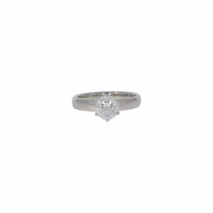 Solitärring Gr.49,5 Platin 950 mit Diamant 1,01ct GIA Zertifikat