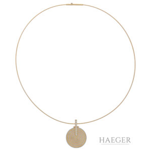 Steck Schmuck Design Collier mit Diamanten 750/- Gold