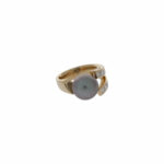 Edler Diamantring mit Tahitiperle in 750er Gelbgold Vorschau