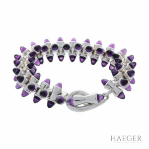 Tamara Comolli Armband Mikado Amethyst Weißgold 750 / 18k.