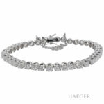Tennisarmband Weißgold 750 / 18K mit 8ct Diamanten Vorschau