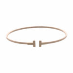 Tiffany T Schmaler Wire Armreif in 18 Karat Roségold Vorschau