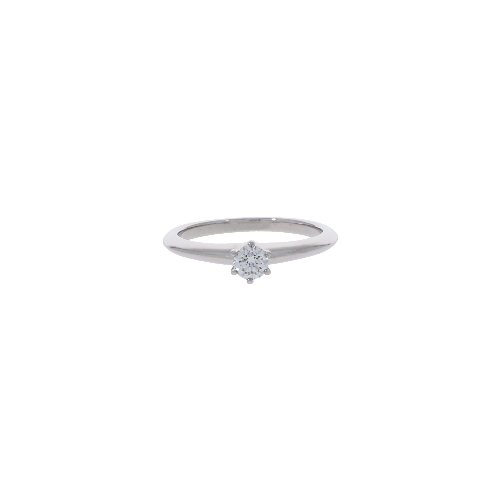 Tiffany & Co. Solitär Diamantring 950er Platin im Full Set