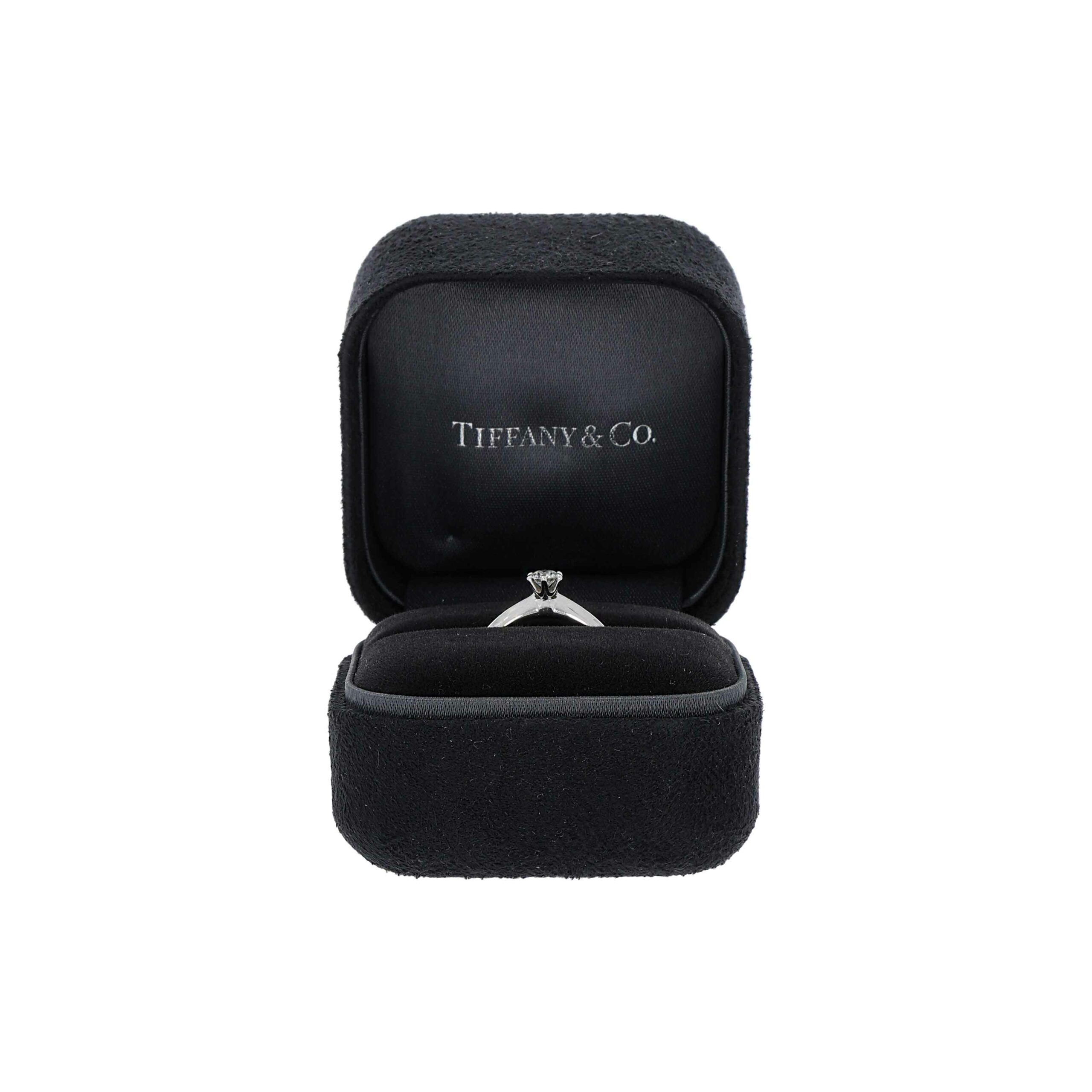 Tiffany & Co. Solitär Diamantring 950er Platin im Full Set