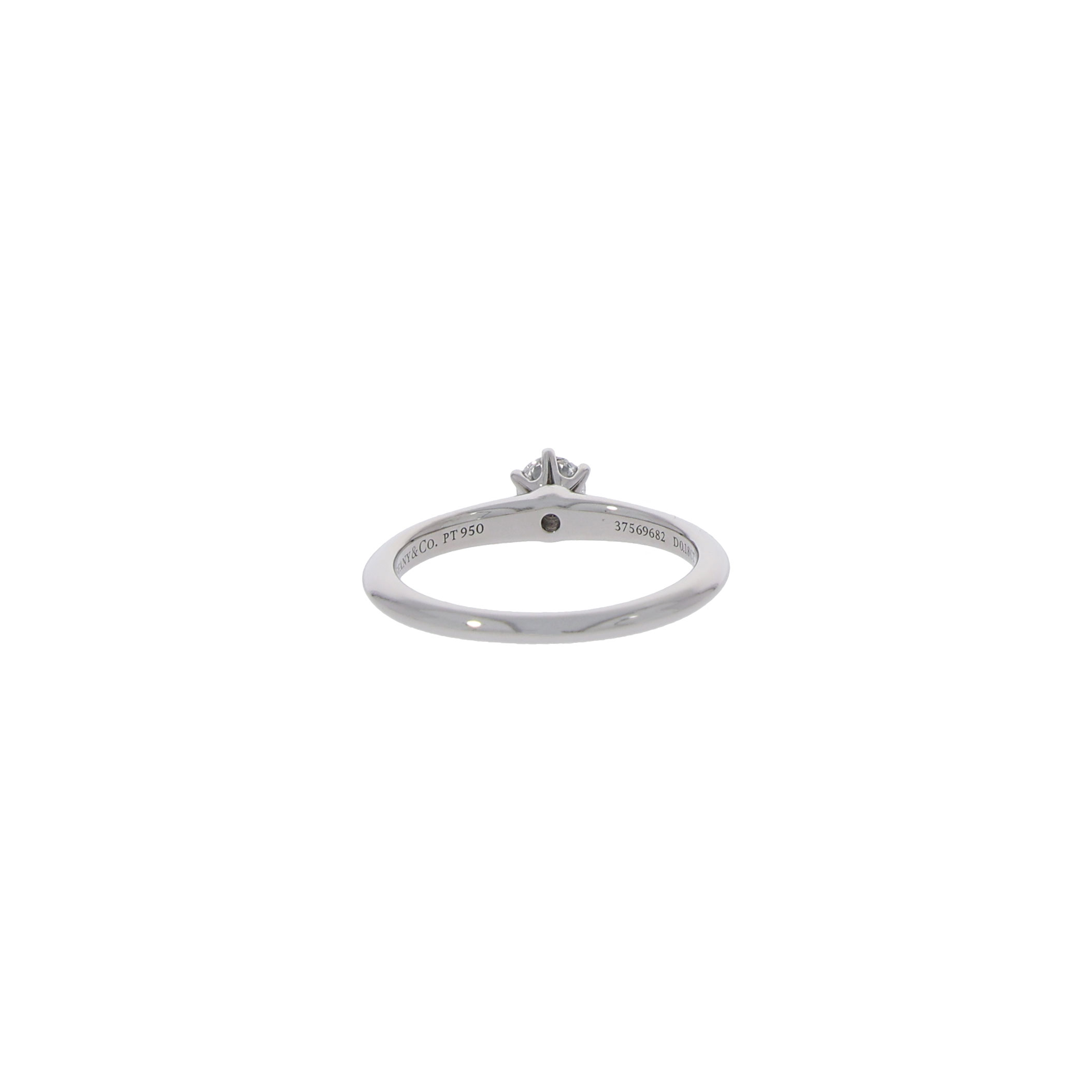 Tiffany & Co. Solitär Diamantring 950er Platin im Full Set