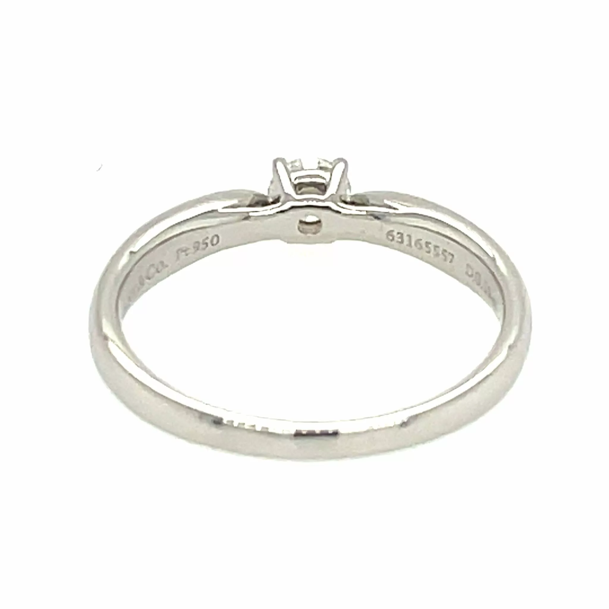 Tiffany & Co. Solitär Diamant Ring in 950er Platin mit Zertifikat