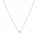 Damenkette mit Solitär Diamantanhänger in Weissgold Vorschau