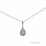 Damenkette mit Diamant Anhänger Weißgold 500er ca. 2,2ct. Vorschau