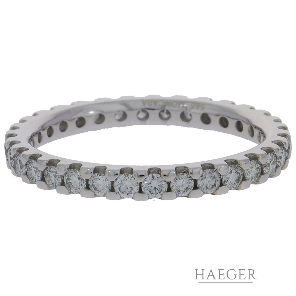 Moncara Memoire Ring Gr. 58,5 Weißgold 585 / 14K mit 0,7ct Diamanten - Bild 2