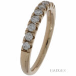 Halbmemoire Ring Gelbgold 585 / 14K mit 0,45ct Diamanten Vorschau