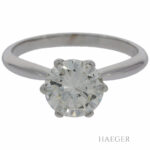 Solitärring Gr.53 Weißgold 750 / 18K mit 1,4ct Diamant - Bild 2 Vorschau