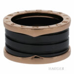 Bulgari B.Zero1 Ring Gr.53 Roségold 750 / 18K 4 Band mit Keramik - Bild 3 Vorschau