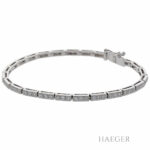Diamant Armband 17cm Weißgold 750 / 18K mit 1,1ct - Bild 3 Vorschau