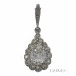 Damenkette mit Diamant Anhänger Weißgold 500er ca. 2,2ct. - Bild 2 Vorschau