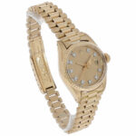 Rolex Lady-Datejust 26 Ref. 6917 Gold 18K Factory Diamond Dial 1978 - Bild 3 Vorschau
