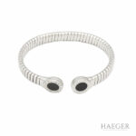 Bulgari Tubogas Armreif Edelstahl m. original Box - Bild 2 Vorschau