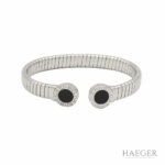Bulgari Tubogas Armreif Edelstahl m. original Box Vorschau