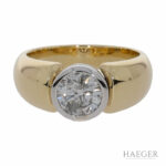 Solitär Diamant Ring Gelb & Weißgold 750 / 18 Kt. ca. 1,30ct. - Bild 2 Vorschau