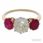 Diamant Rubin Ring Gelbgold 750 / 18 Kt. ca. 1,85ct. - Bild 3 Vorschau