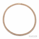 Diamant Reviére Flexarmband Roségold 750 / 18 Kt. ca. 3ct. - Bild 3 Vorschau