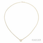 Kette mit Solitäranhänger Gelbgold 585 / 14K mit 0,68ct - Bild 3 Vorschau