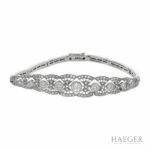 Art Deco Armband Platin 950er ca. 1,50ct. Diamanten - Bild 2 Vorschau