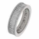Memoiréring Weißgold 750 / 18 Kt. ca. 3ct. Baguette Vorschau