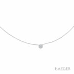 Venizianerkette mit Solitär – Diamantanhänger Weißgold 750 / 18 Kt. GIA Zertifikat Vorschau