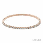Diamant Reviére Flexarmband Roségold 750 / 18 Kt. ca. 3ct. - Bild 2 Vorschau
