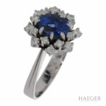 Tansanit Diamant Ring Weißgold 750 / 18 Kt. ca. 0,4ct. Vorschau