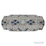 ArtDeco Diamant Saphir Brosche Weißgold 750 / 18 Kt. Vorschau