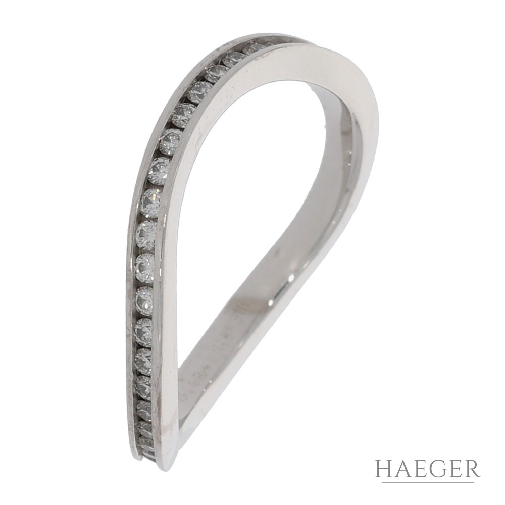 Niessing Flurry Diamantring Weißgold 750 / 18kt. ca. 0,25ct.